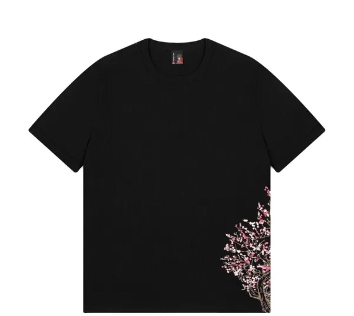 Black “blossom tree” t-shirt